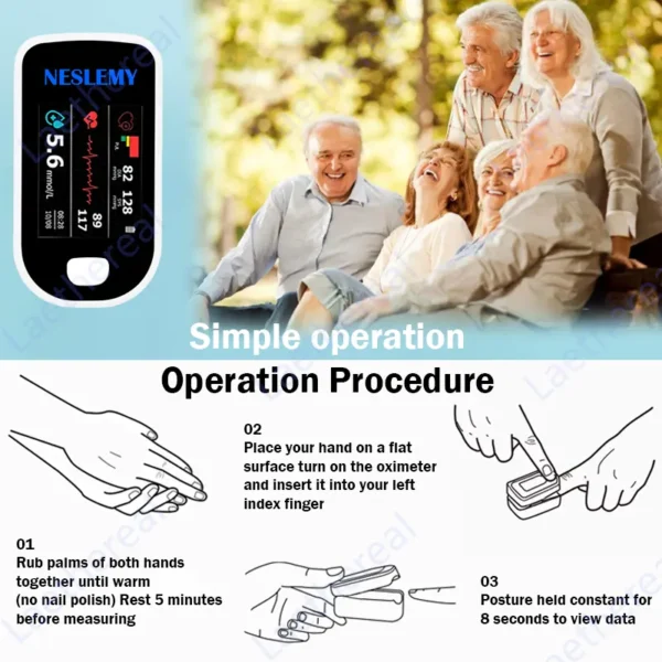 Neslemy™ GlucoSense Laser Blood Glucose Monitoring Device