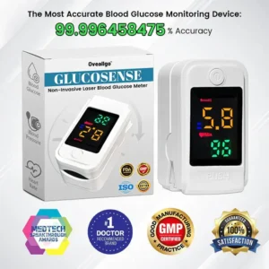 OFFICIAL STORE Oveallgo™ EX GlucoSense Non-Invasive Laser Blood Glucose Meter